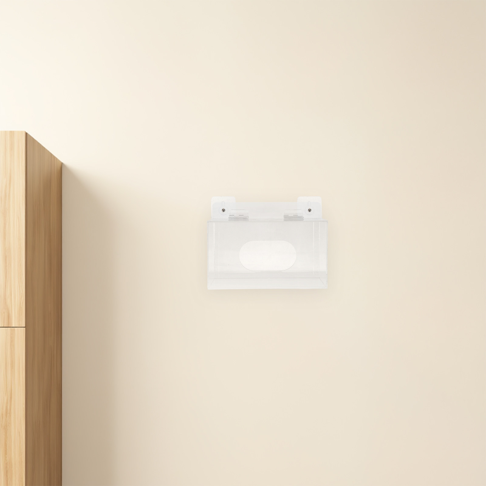 Face Mask Storage Box - Acrylic Face Mask Organizer Wall Mount
